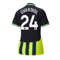 Echipament fotbal Manchester City Josko Gvardiol #24 Tricou Deplasare 2024-25 pentru femei maneca scurta